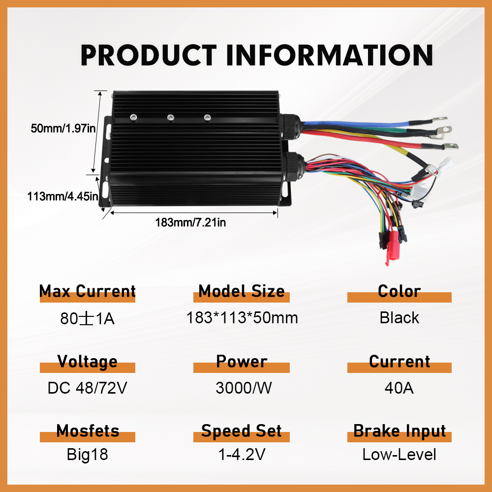 Electric Bike 3Mode Sine Wave  - 72V 5000W Hub Motor Kit review and price